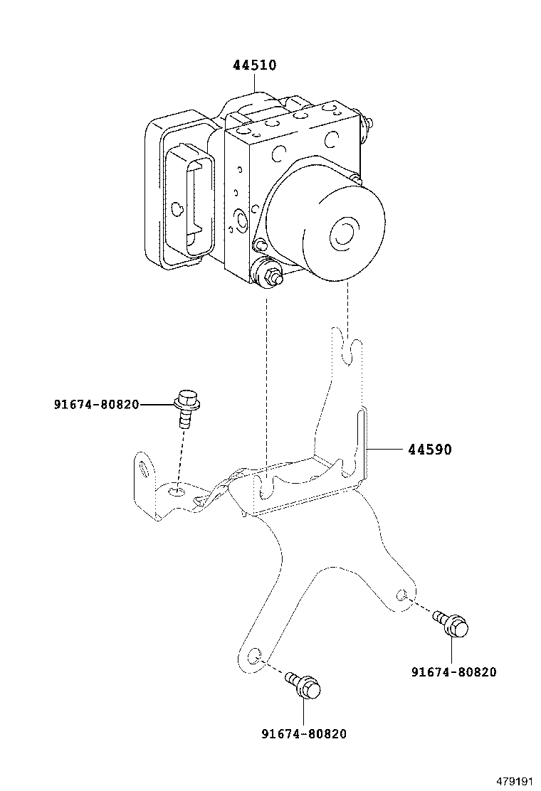 44050-28540 ACTUATOR ASSY, BRAKE product image