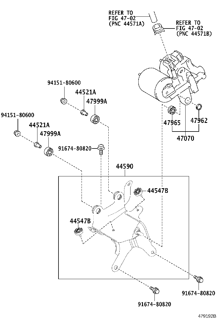 44050-28540 ACTUATOR ASSY, BRAKE product image