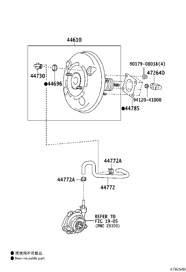 44771-02070 HOSE, VACUUM TUBE CONNECTOR product image