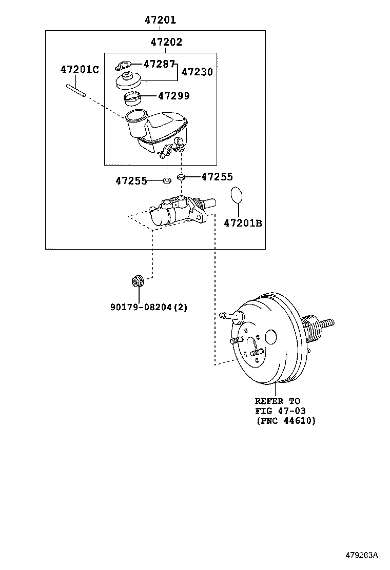 47220-52190 RESERVOIR SUB-ASSY, BRAKE MASTER CYLINDER product image