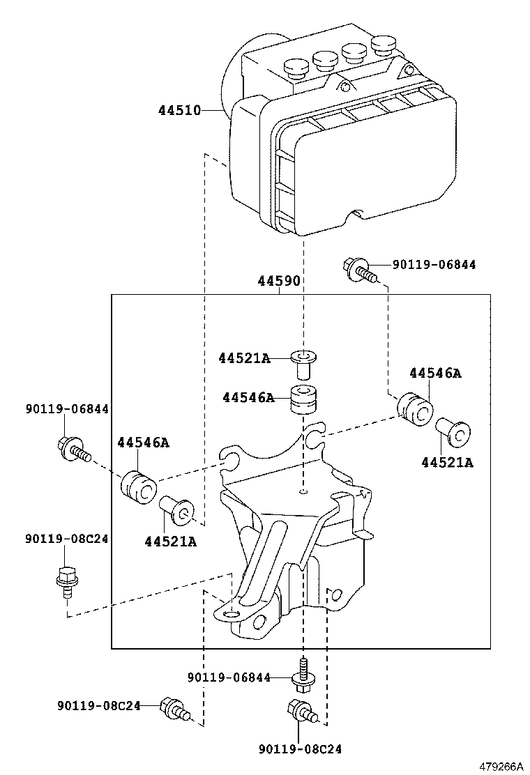 44050-52M20 ACTUATOR ASSY, BRAKE product image