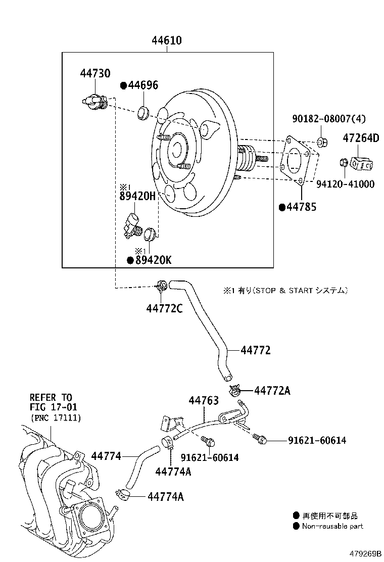 44610-52F70 BOOSTER ASSY, BRAKE product image