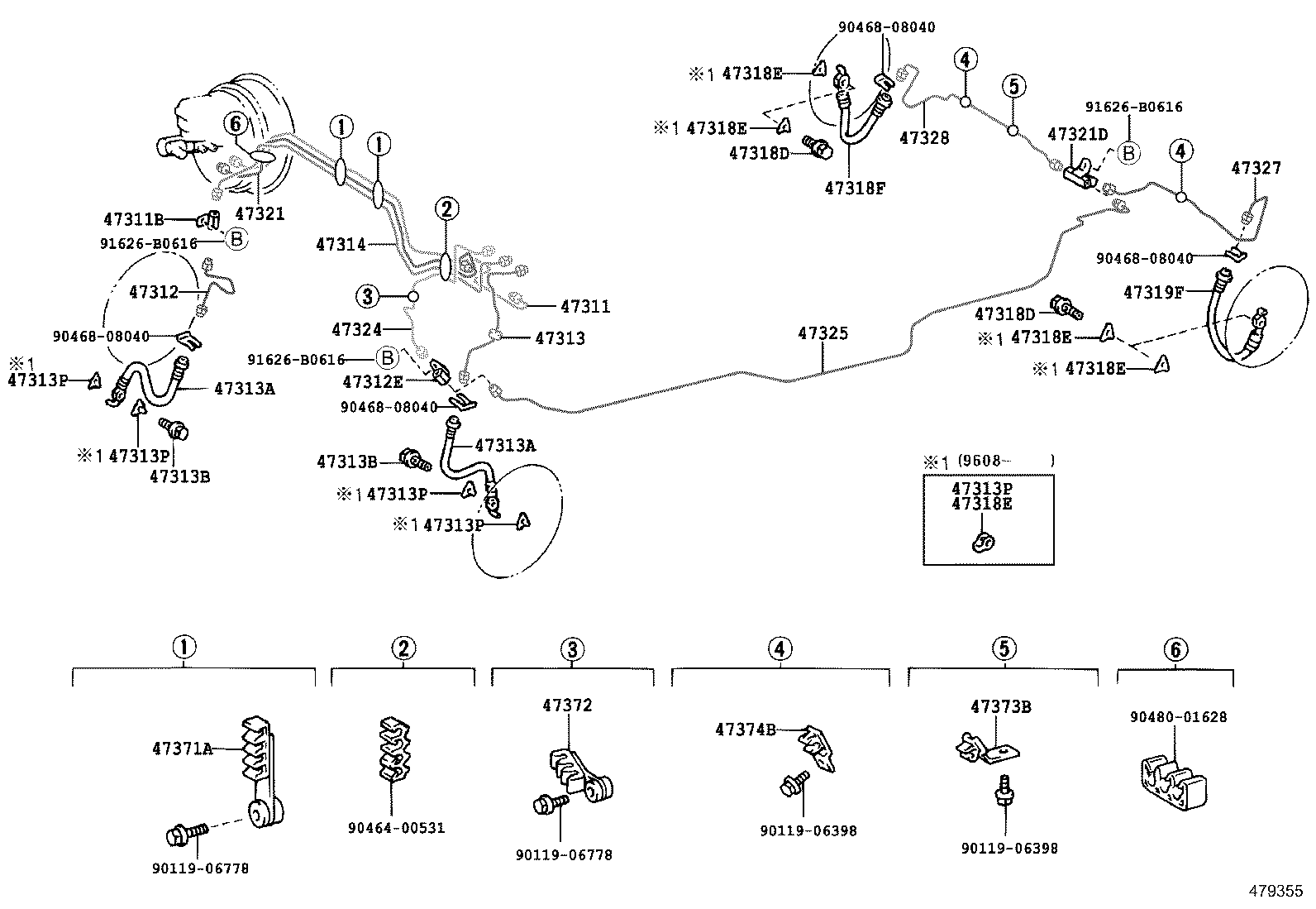 44590-30050 BRACKET ASSY, BRAKE ACTUATOR product image