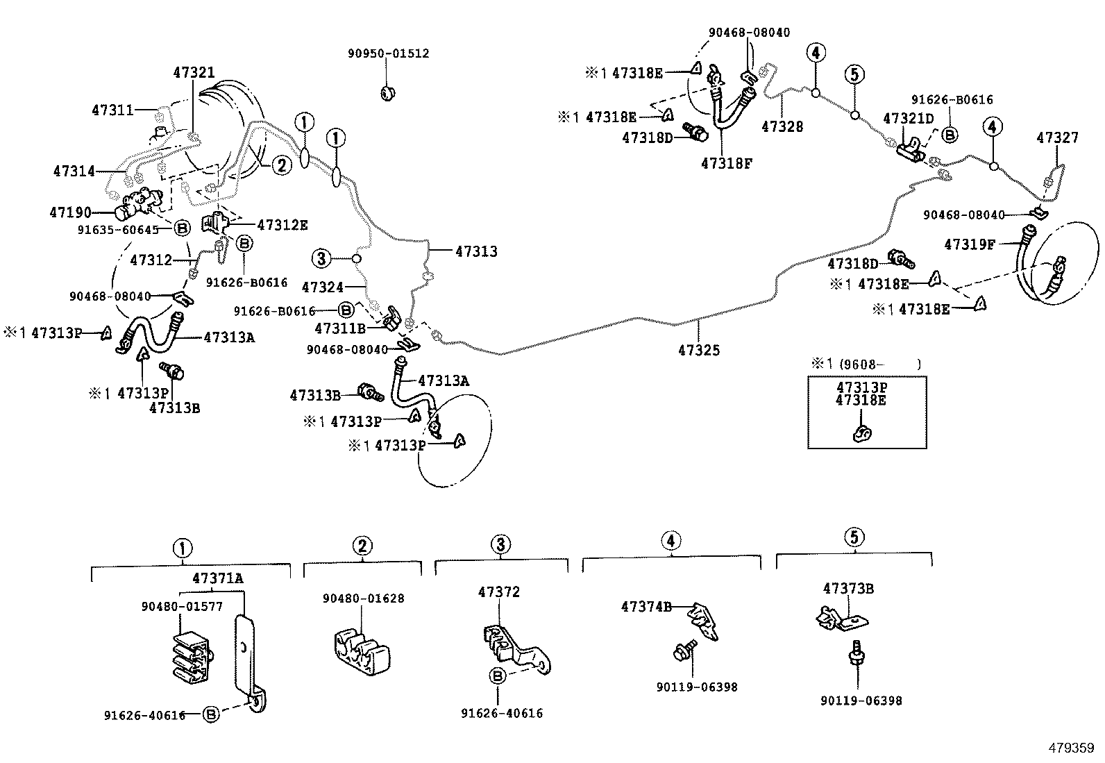 44590-30050 BRACKET ASSY, BRAKE ACTUATOR product image