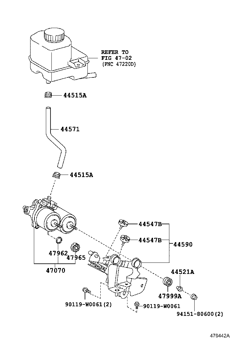 44050-0D810 ACTUATOR ASSY, BRAKE product image