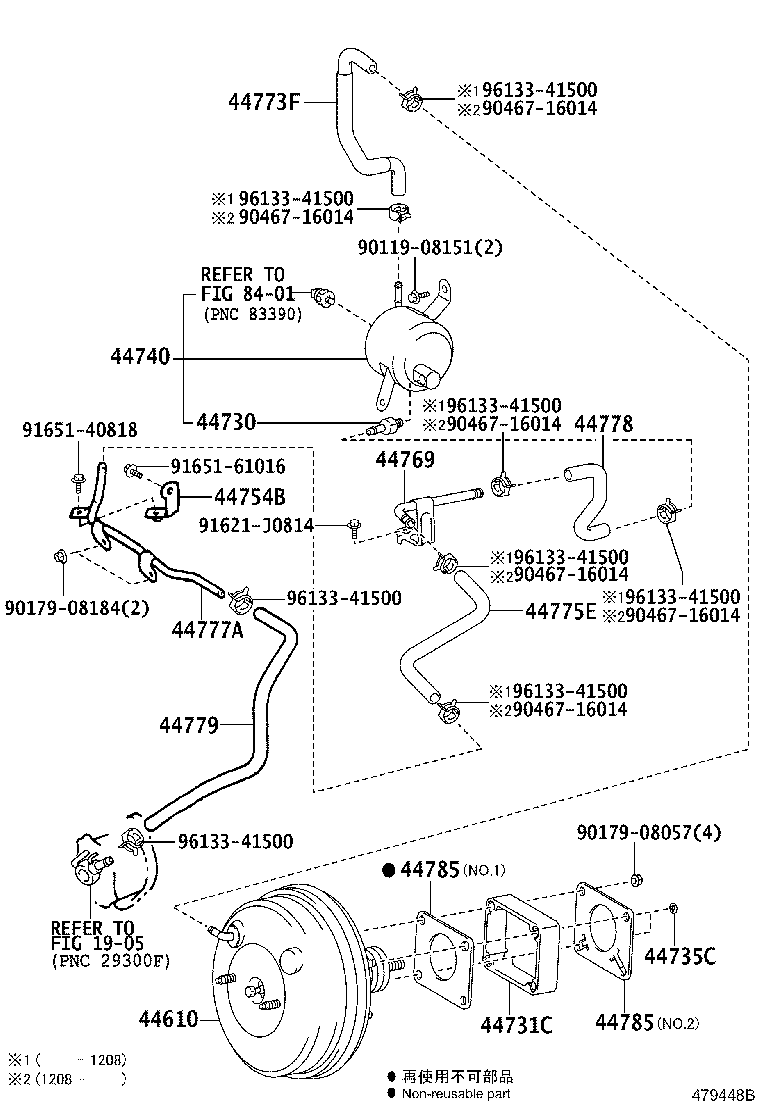 44773-60280 HOSE, UNION TO CHECK VALVE product image