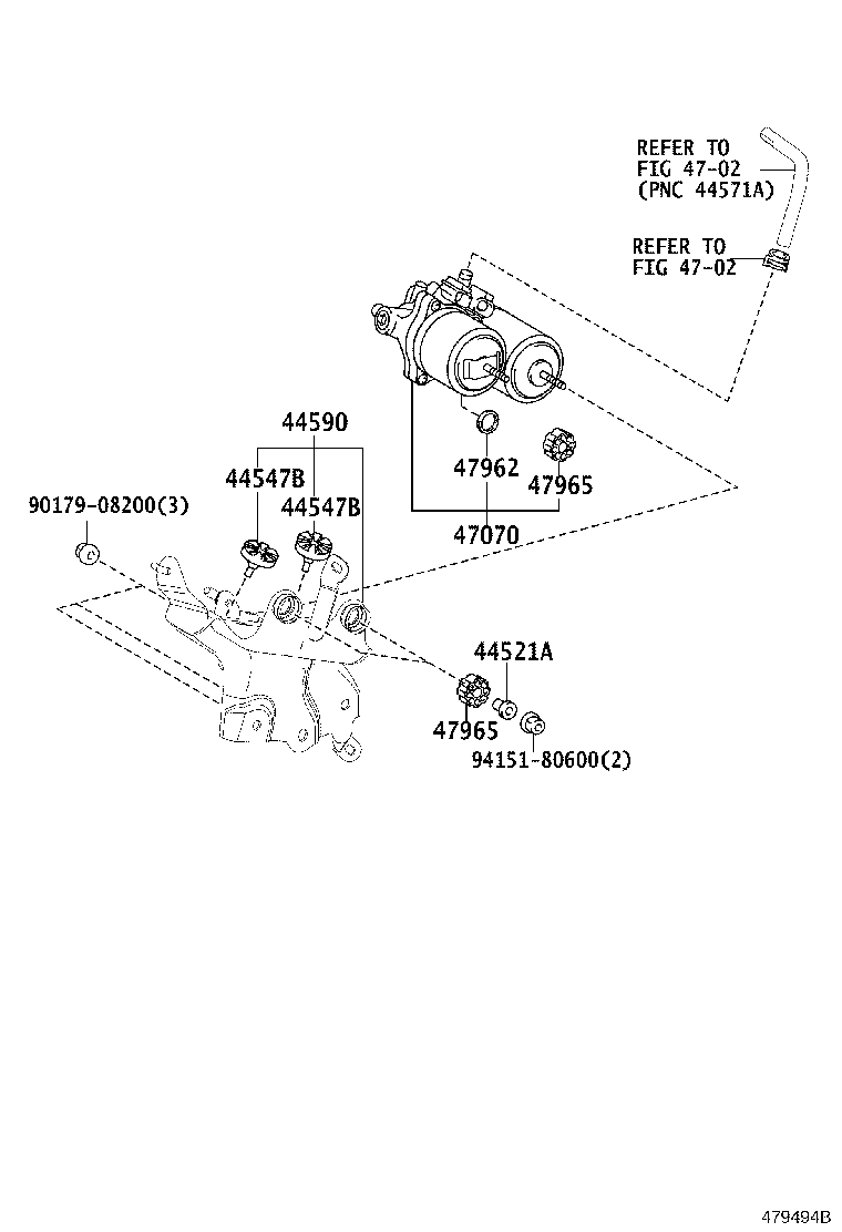44050-78150 ACTUATOR ASSY, BRAKE product image