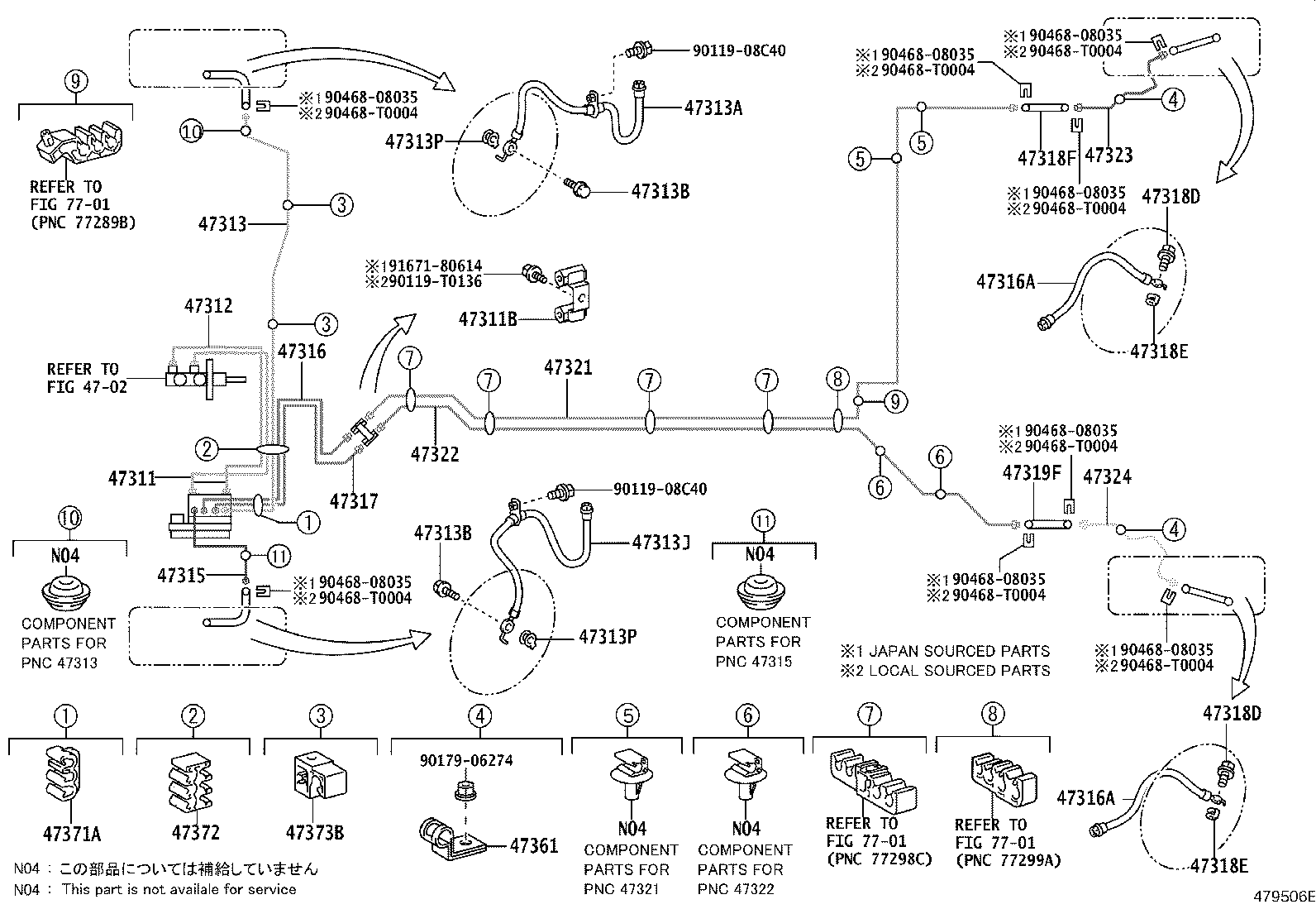 44590-0D550 BRACKET ASSY, BRAKE ACTUATOR product image
