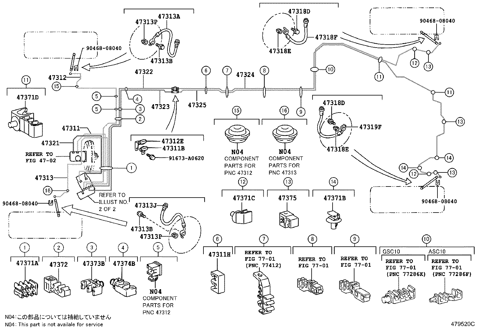44590-24030 BRACKET ASSY, BRAKE ACTUATOR product image