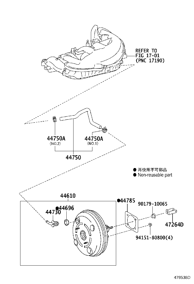 44610-53550 BOOSTER ASSY, BRAKE product image