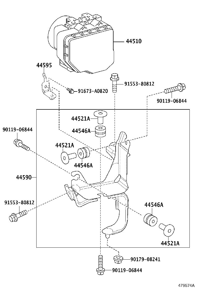 44050-24451 ACTUATOR ASSY, BRAKE product image