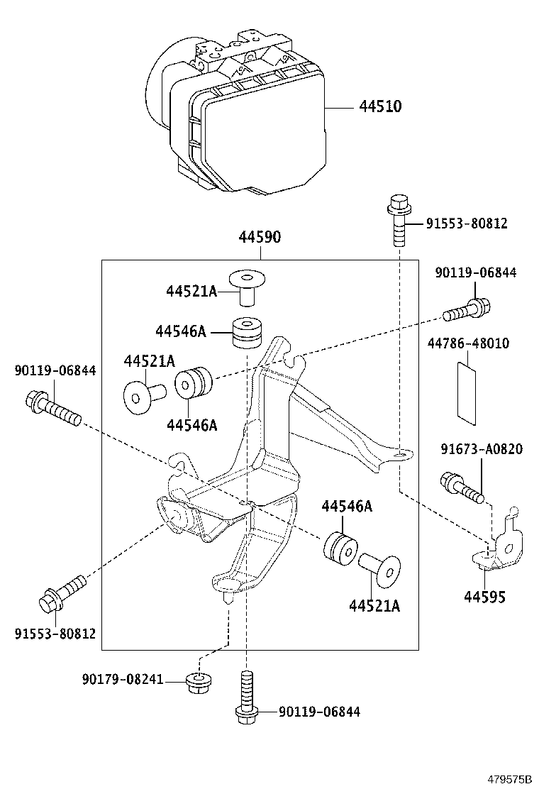 44050-24451 ACTUATOR ASSY, BRAKE product image