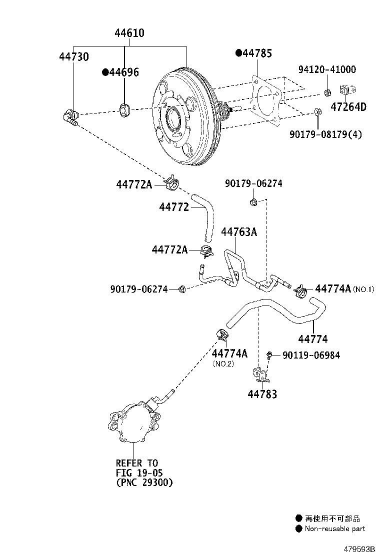 44772-42080 HOSE, CHECK VALVE TO CONNECTOR TUBE product image