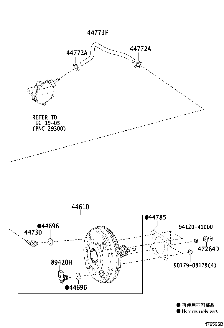 44772-42080 HOSE, CHECK VALVE TO CONNECTOR TUBE product image