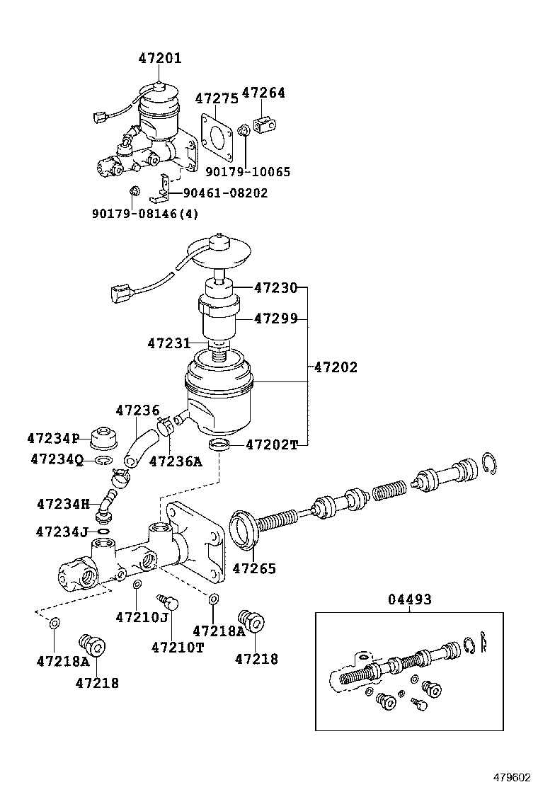 47220-35010 RESERVOIR SUB-ASSY, BRAKE MASTER CYLINDER product image