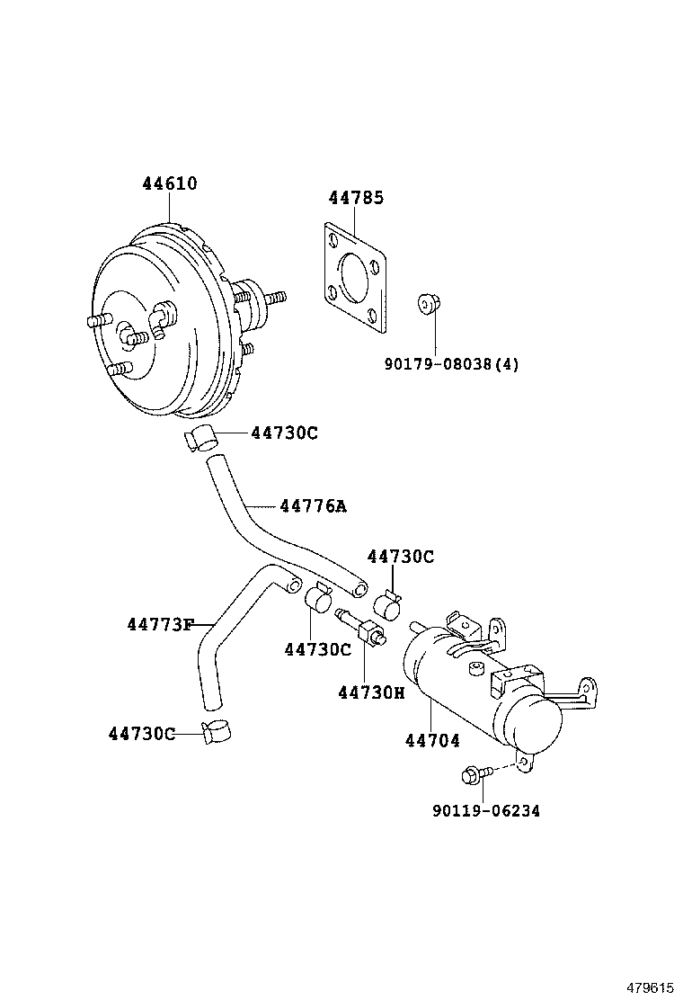 44610-21110 BOOSTER ASSY, BRAKE product image