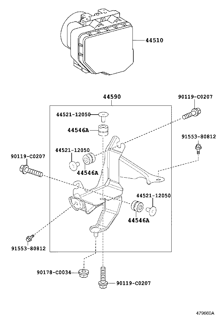 44050-0N010 ACTUATOR ASSY, BRAKE product image