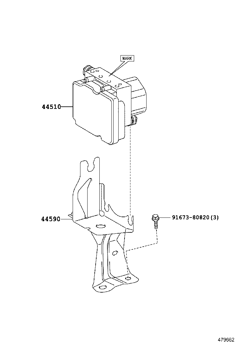 44050-06360 ACTUATOR ASSY, BRAKE product image