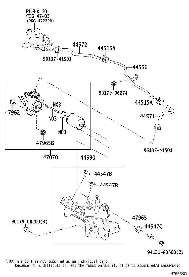 44590-75010 BRACKET ASSY, BRAKE ACTUATOR product image