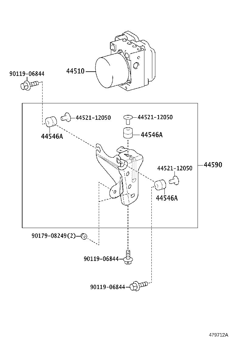 44050-58260 ACTUATOR ASSY, BRAKE product image