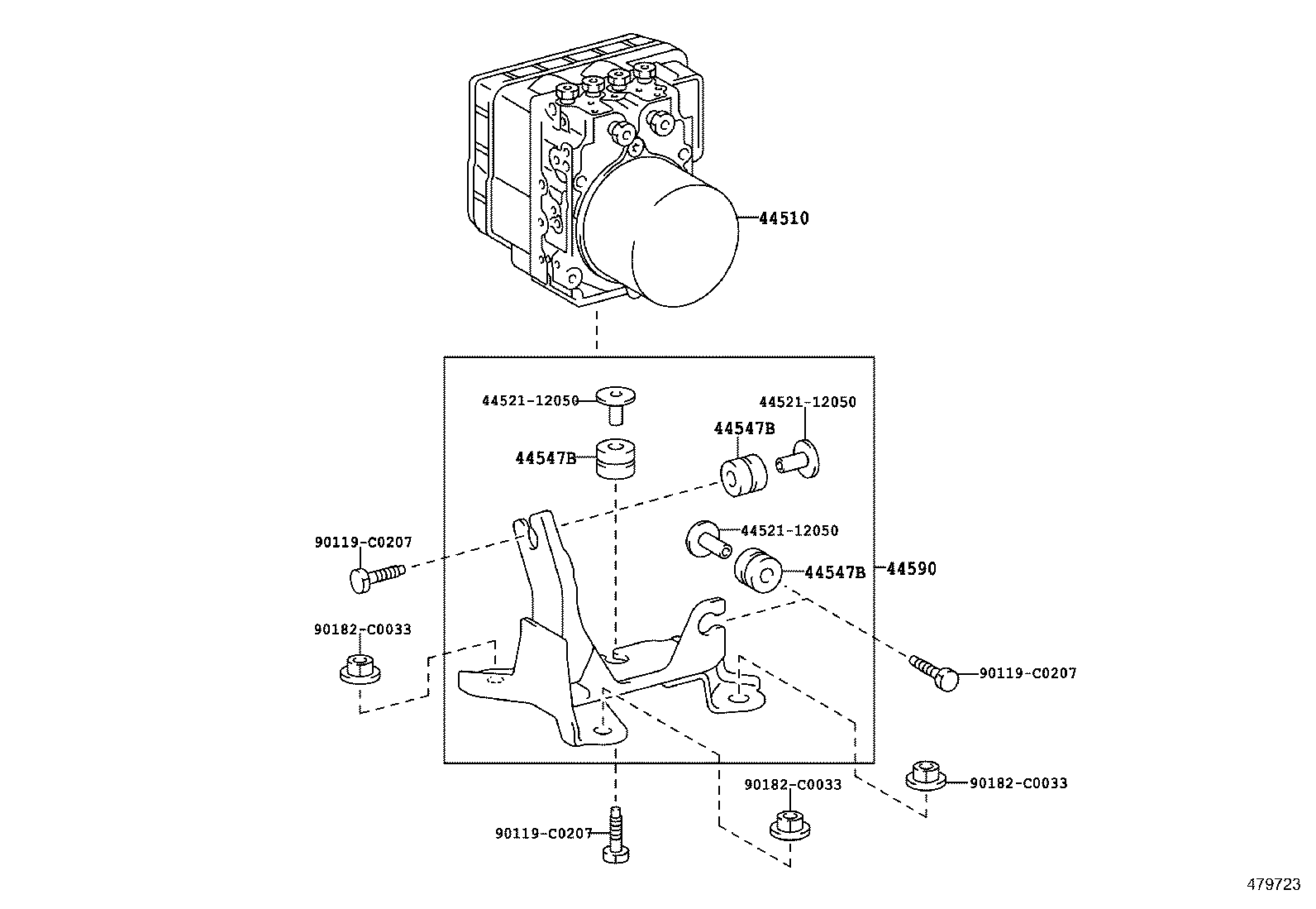 44050-60250 ACTUATOR ASSY, BRAKE product image