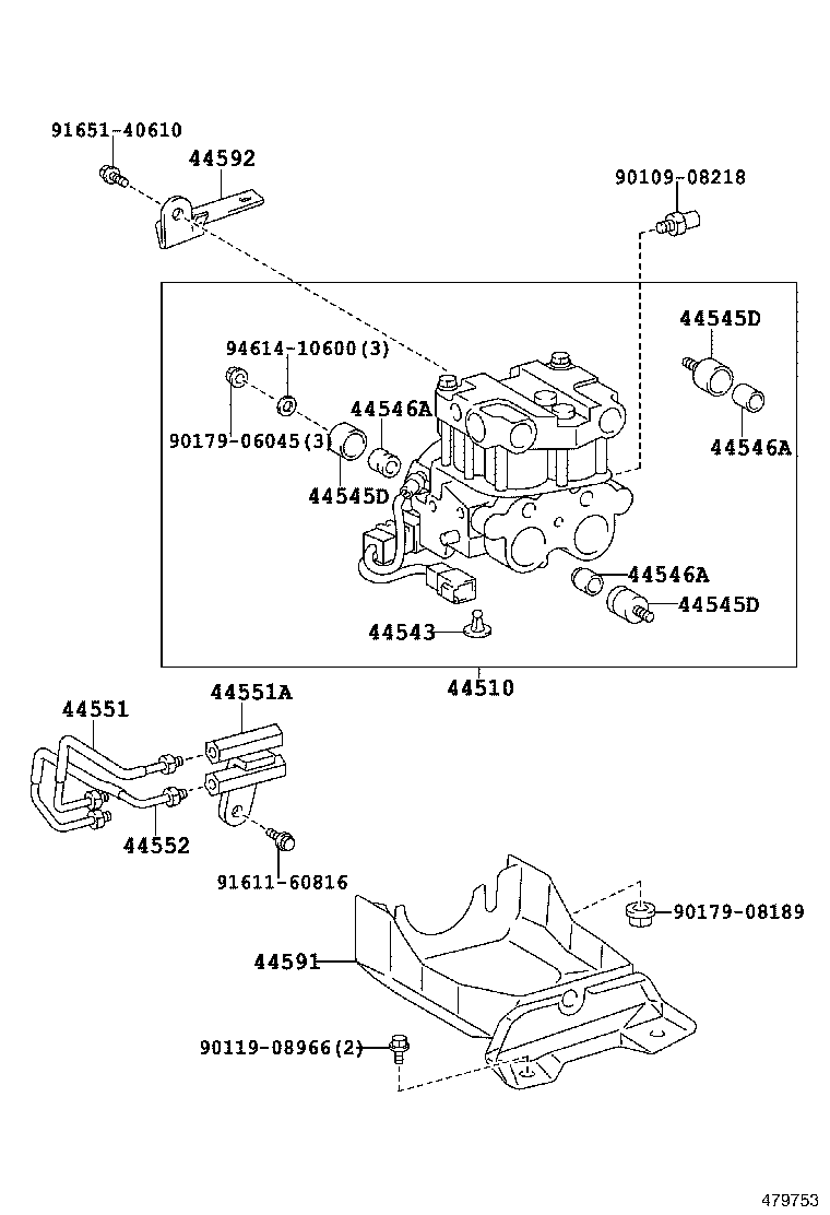 47321-13080 TUBE, REAR BRAKE, NO.1 product image