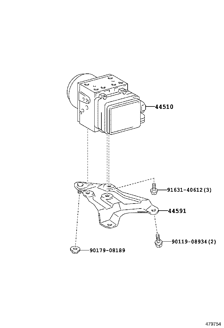 47321-13080 TUBE, REAR BRAKE, NO.1 product image