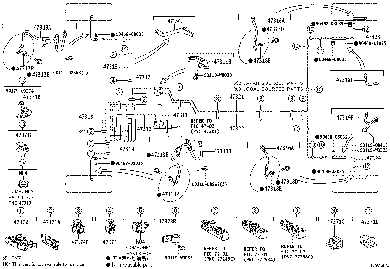 44050-0F070 ACTUATOR ASSY, BRAKE product image