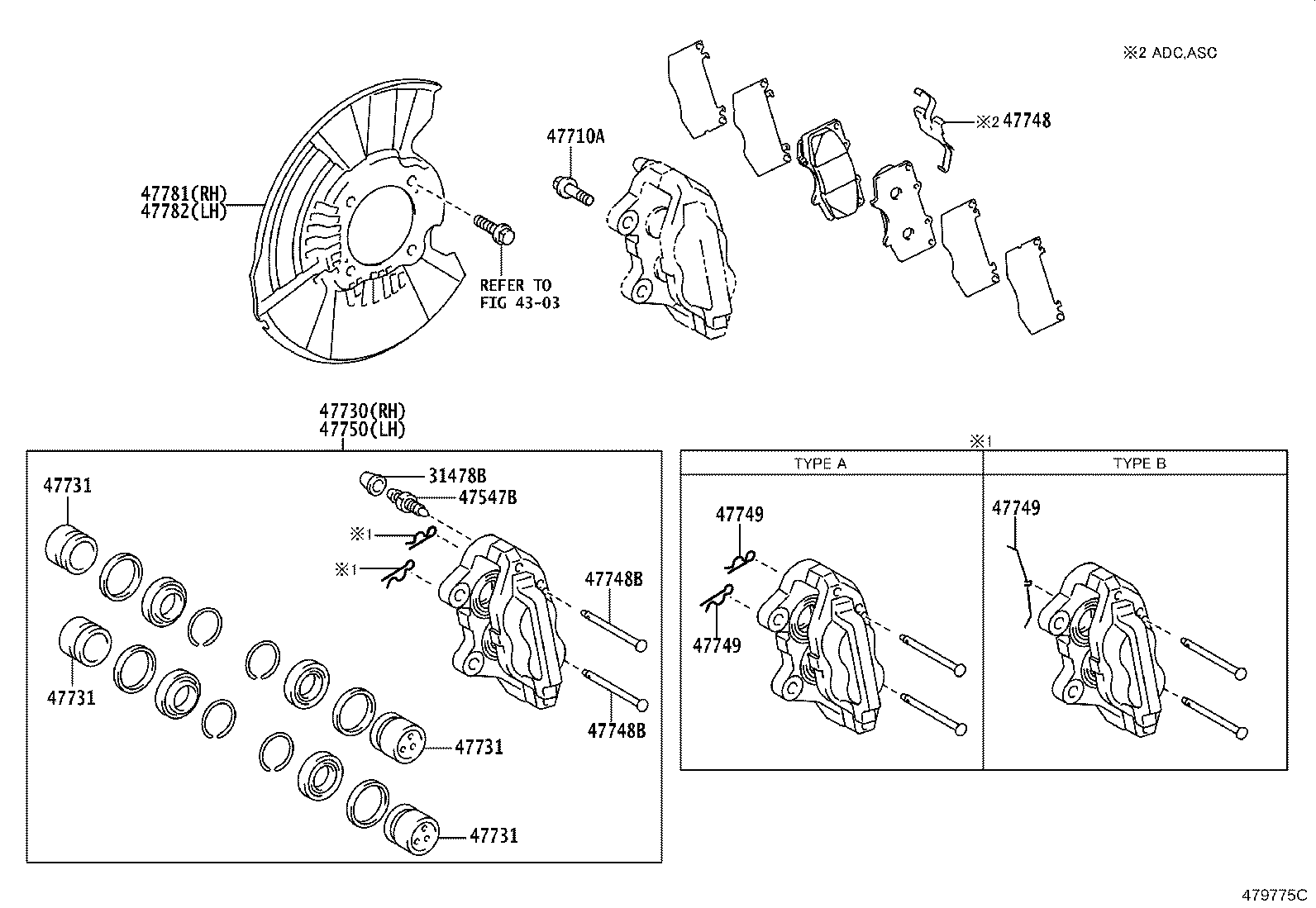 04465-0K391 PAD KIT, DISC BRAKE, FRONT product image