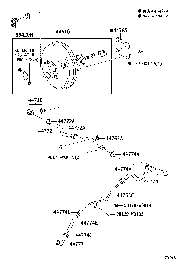 44610-09522 BOOSTER ASSY, BRAKE product image