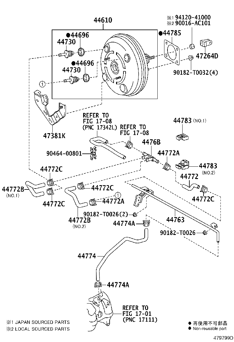 44610-71020 BOOSTER ASSY, BRAKE product image
