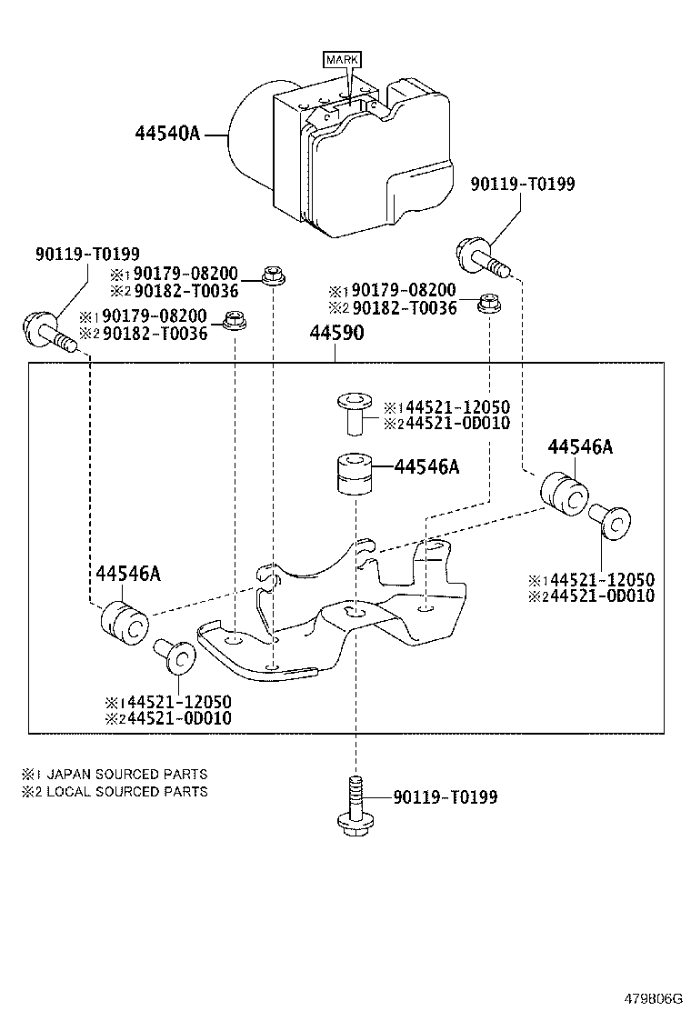 47315-KK030 TUBE, FRONT BRAKE, NO.5 product image