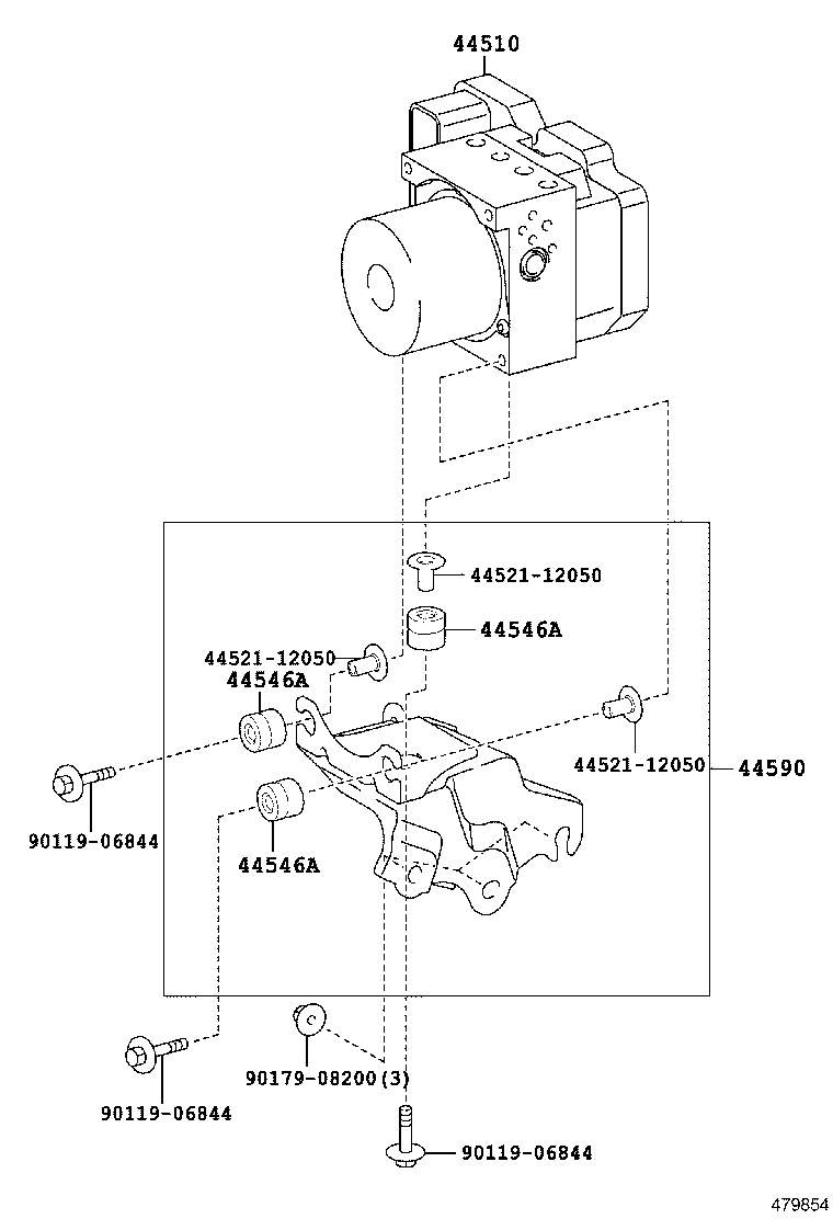 44050-12D70 ACTUATOR ASSY, BRAKE product image