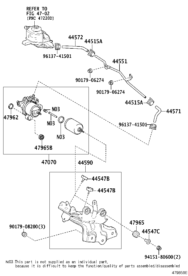 44590-75010 BRACKET ASSY, BRAKE ACTUATOR product image