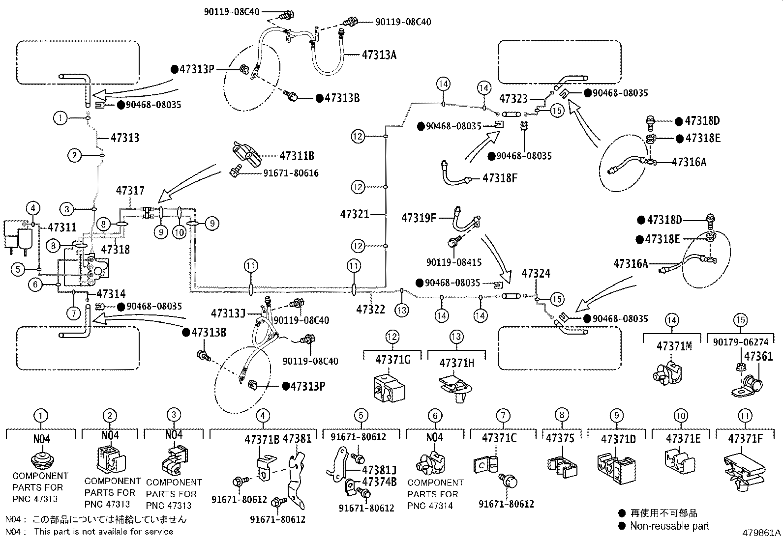 44590-75010 BRACKET ASSY, BRAKE ACTUATOR product image