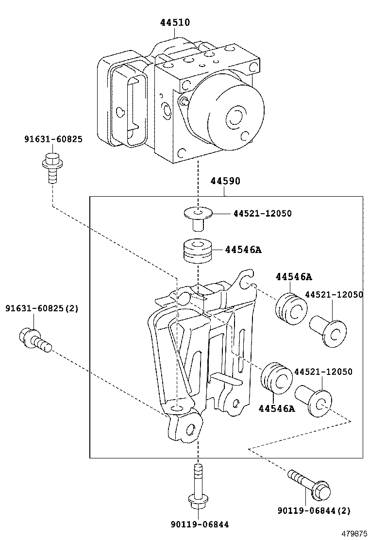 44050-52M30 ACTUATOR ASSY, BRAKE product image