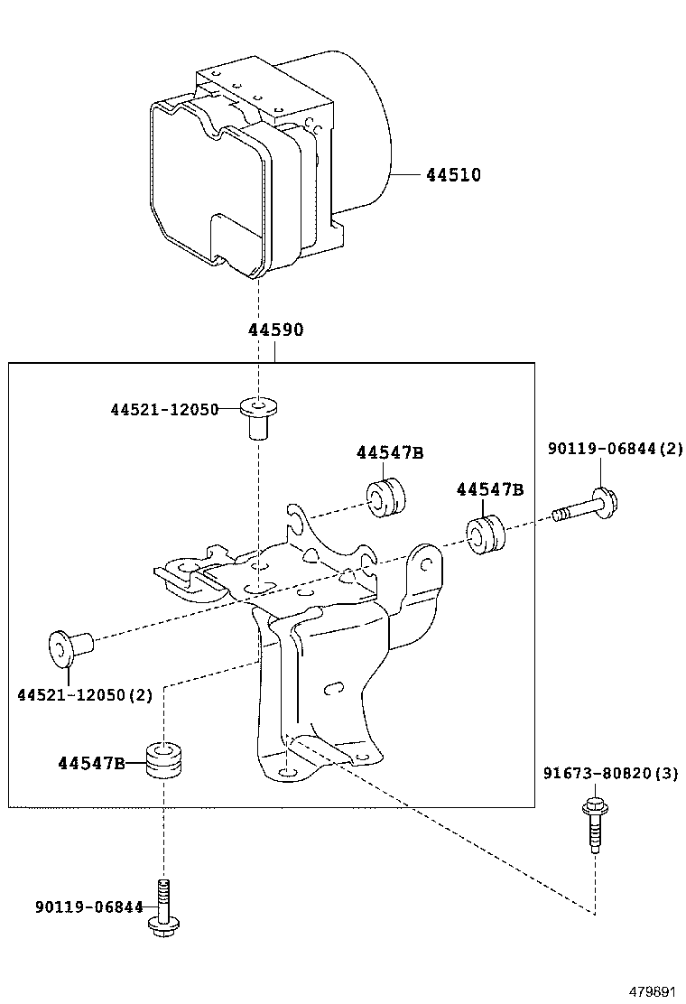 44050-33740 ACTUATOR ASSY, BRAKE product image