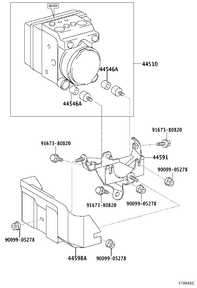 44050-26210 ACTUATOR ASSY, BRAKE product image