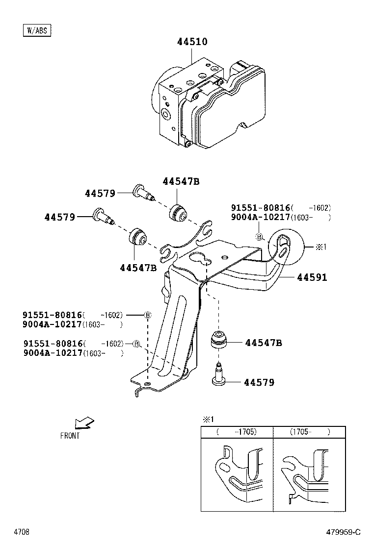 44050-B0100 ACTUATOR ASSY, BRAKE product image