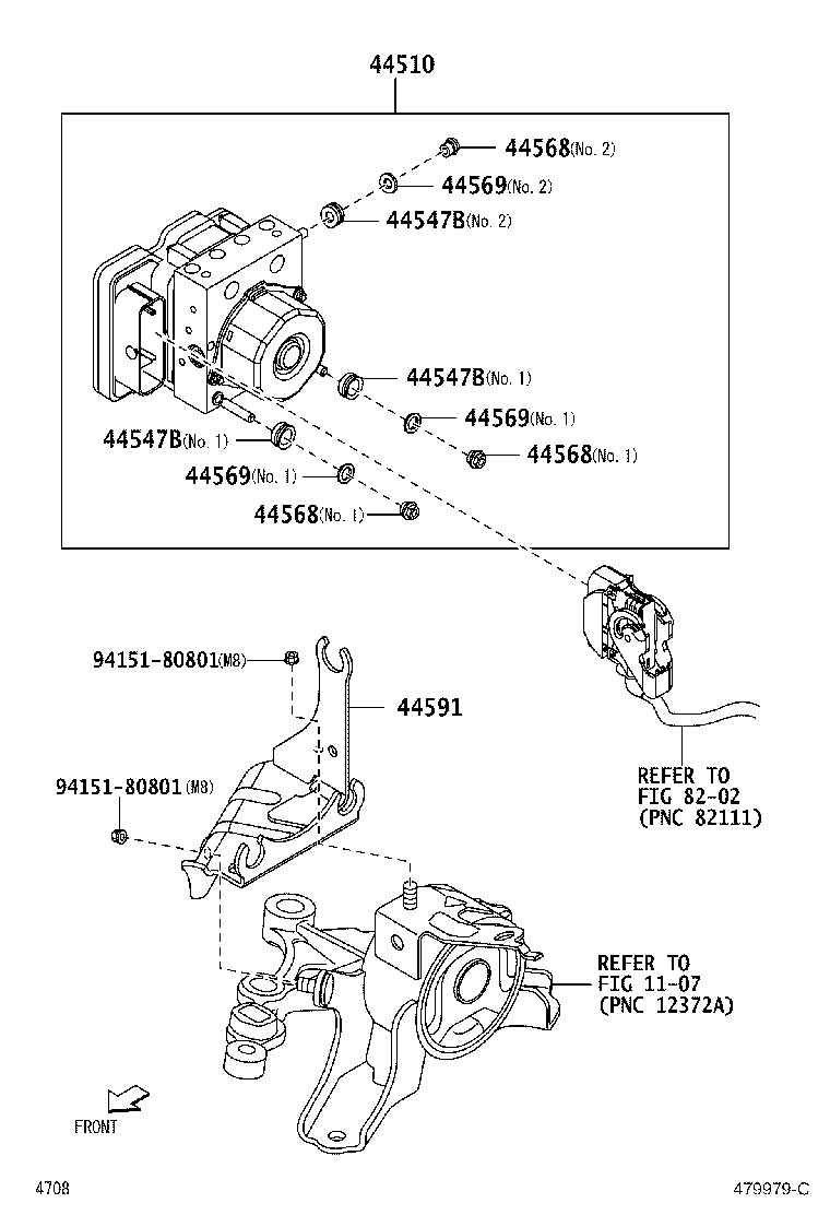 44050-B2F40 ACTUATOR ASSY, BRAKE product image