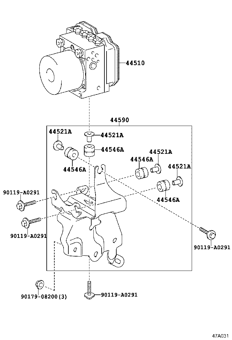 44050-0R182 ACTUATOR ASSY, BRAKE product image