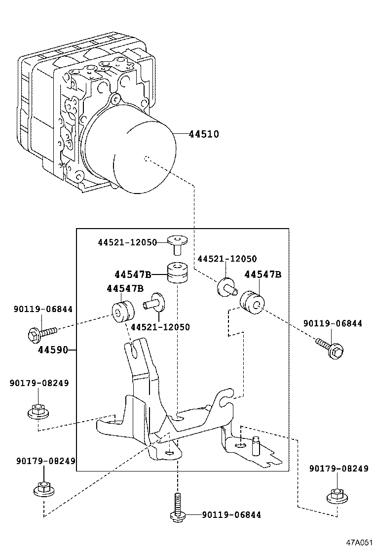 44050-35080 ACTUATOR ASSY, BRAKE product image