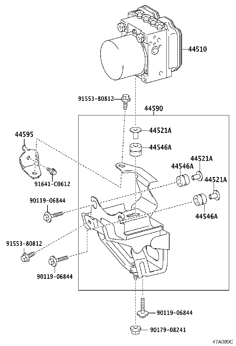 44050-30540 ACTUATOR ASSY, BRAKE product image