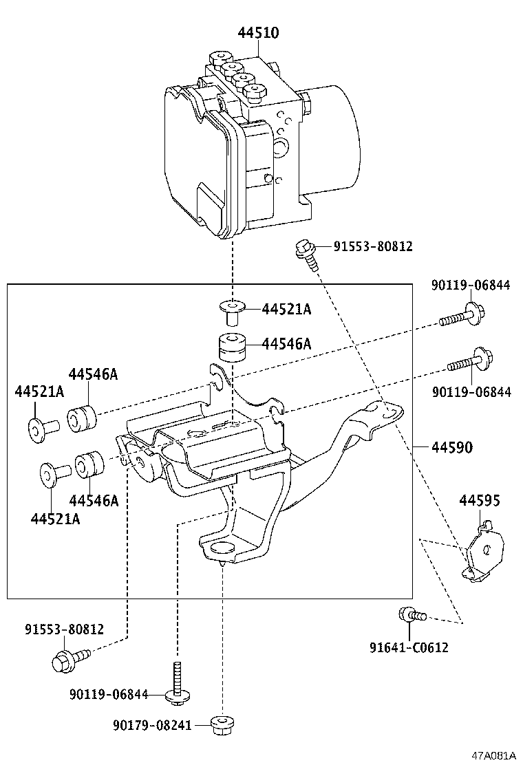 44050-30540 ACTUATOR ASSY, BRAKE product image