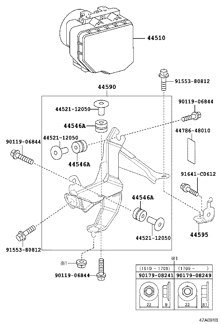 44050-30B00 ACTUATOR ASSY, BRAKE product image