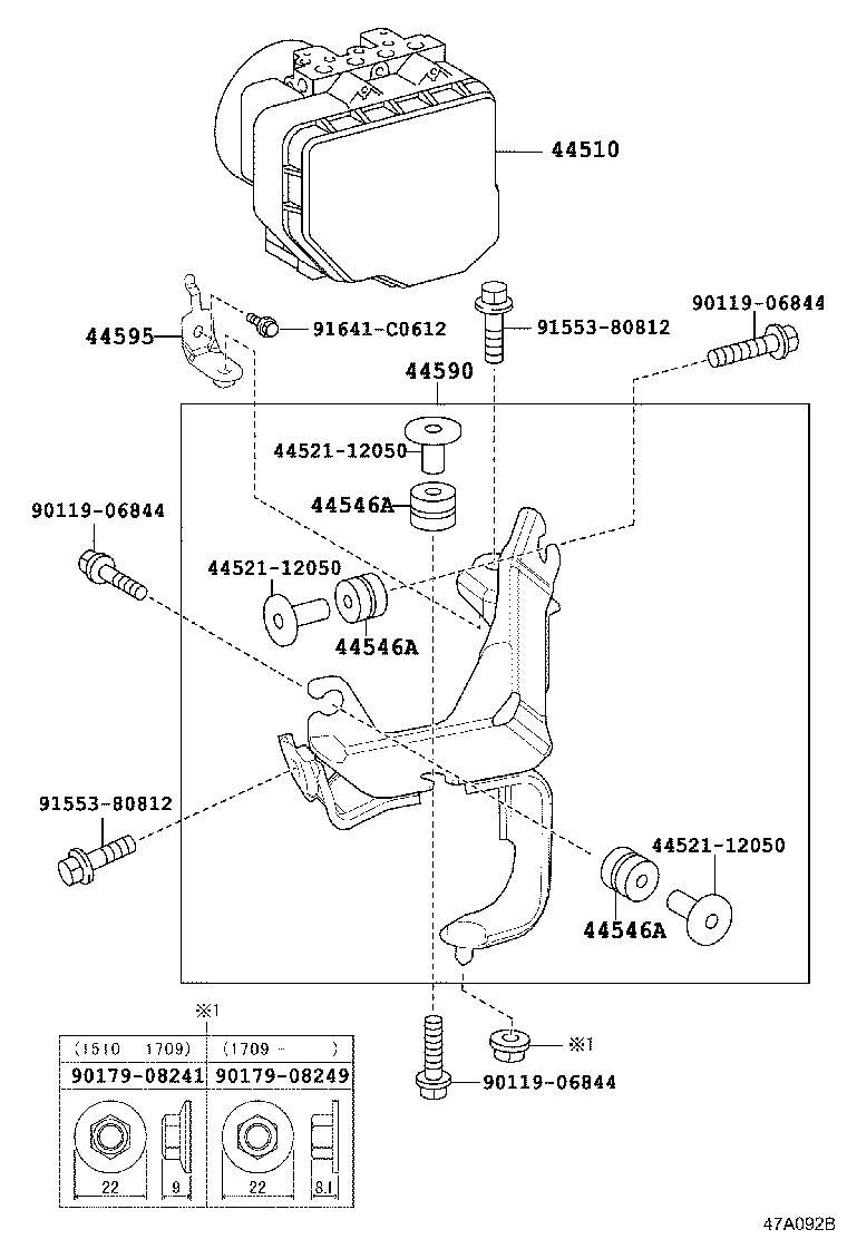 44050-30B00 ACTUATOR ASSY, BRAKE product image