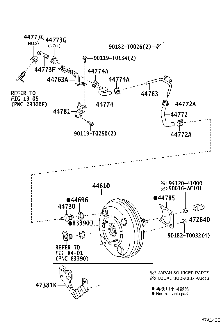44610-71020 BOOSTER ASSY, BRAKE product image