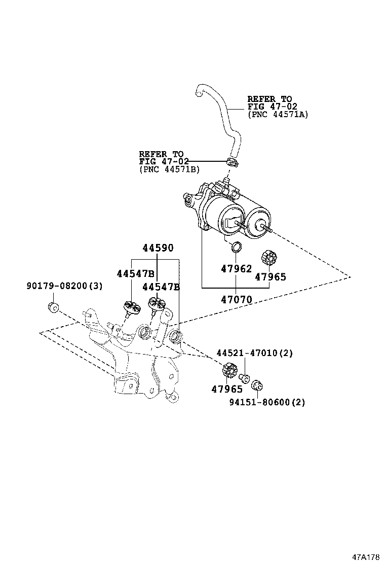 44050-42580 ACTUATOR ASSY, BRAKE product image