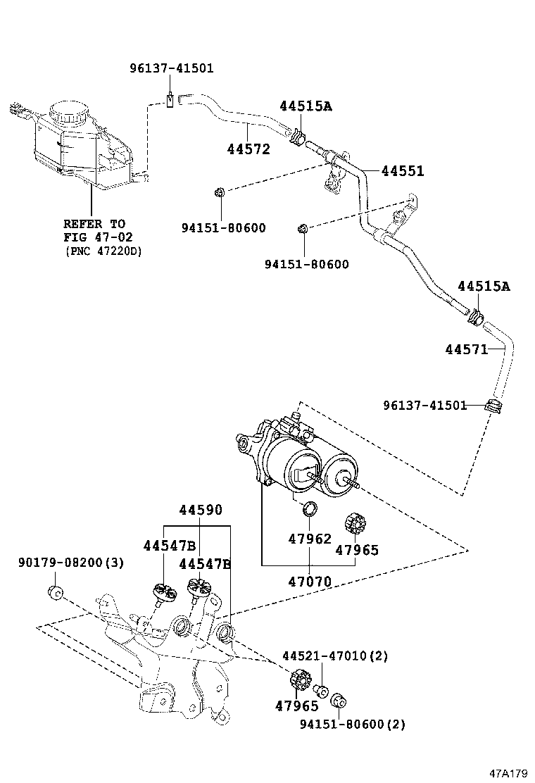 44050-42580 ACTUATOR ASSY, BRAKE product image