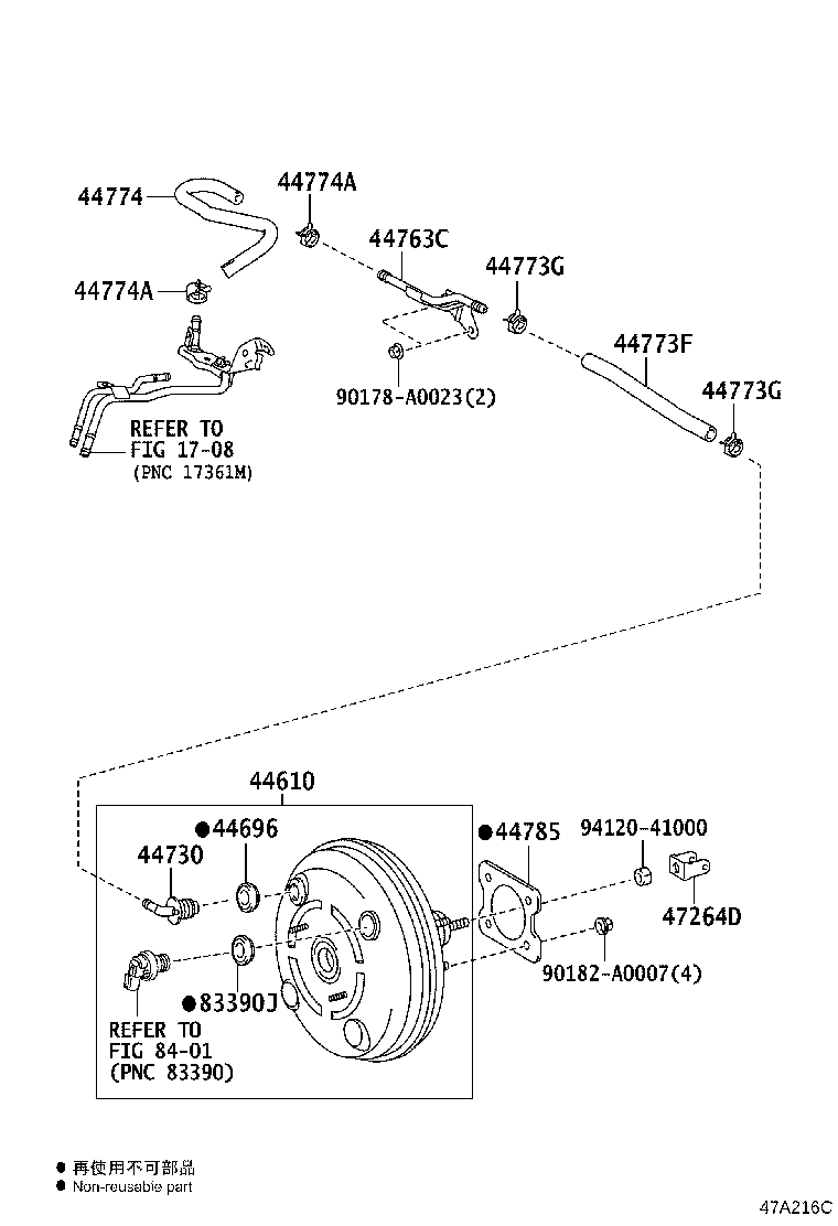 44610-02840 BOOSTER ASSY, BRAKE product image